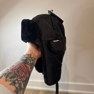 Ergodyne N-FERNO 6802 Black Classic Trapper Hat Large- XLThermal Ear Flap NWT